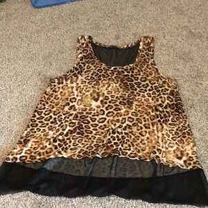 Jennifer Lopez animal print women’s top